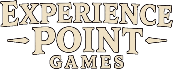 Experience Point Games logo, single color with outline